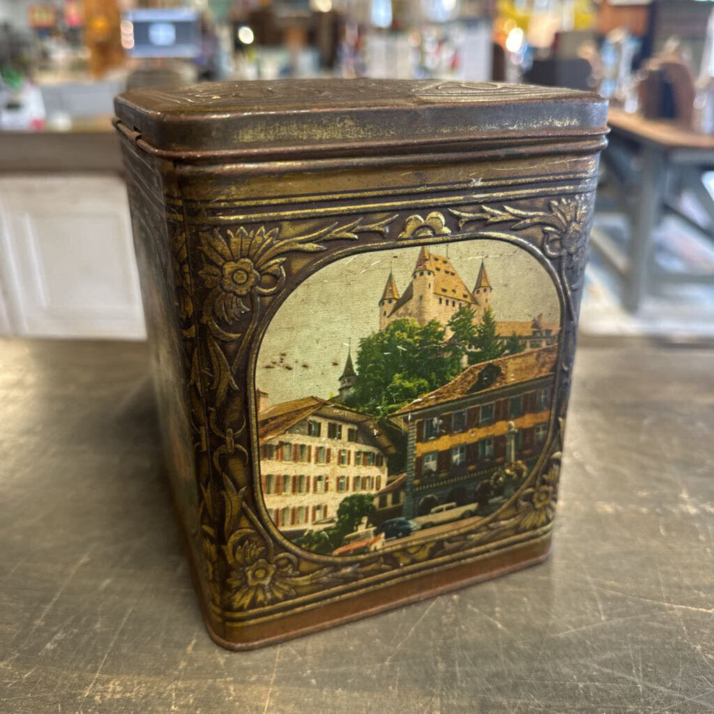 Vintage Biscuit Tin From Belgium