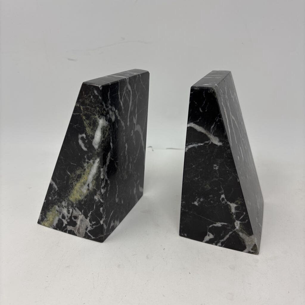 Marble Wedge Bookends