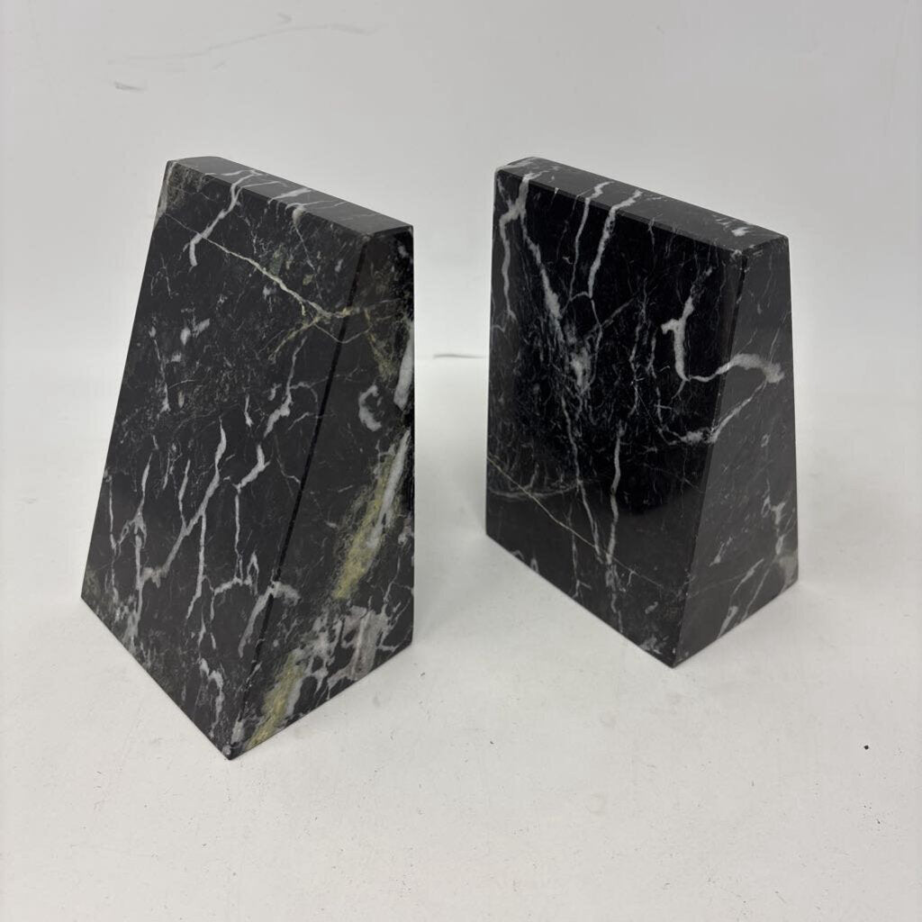 Marble Wedge Bookends