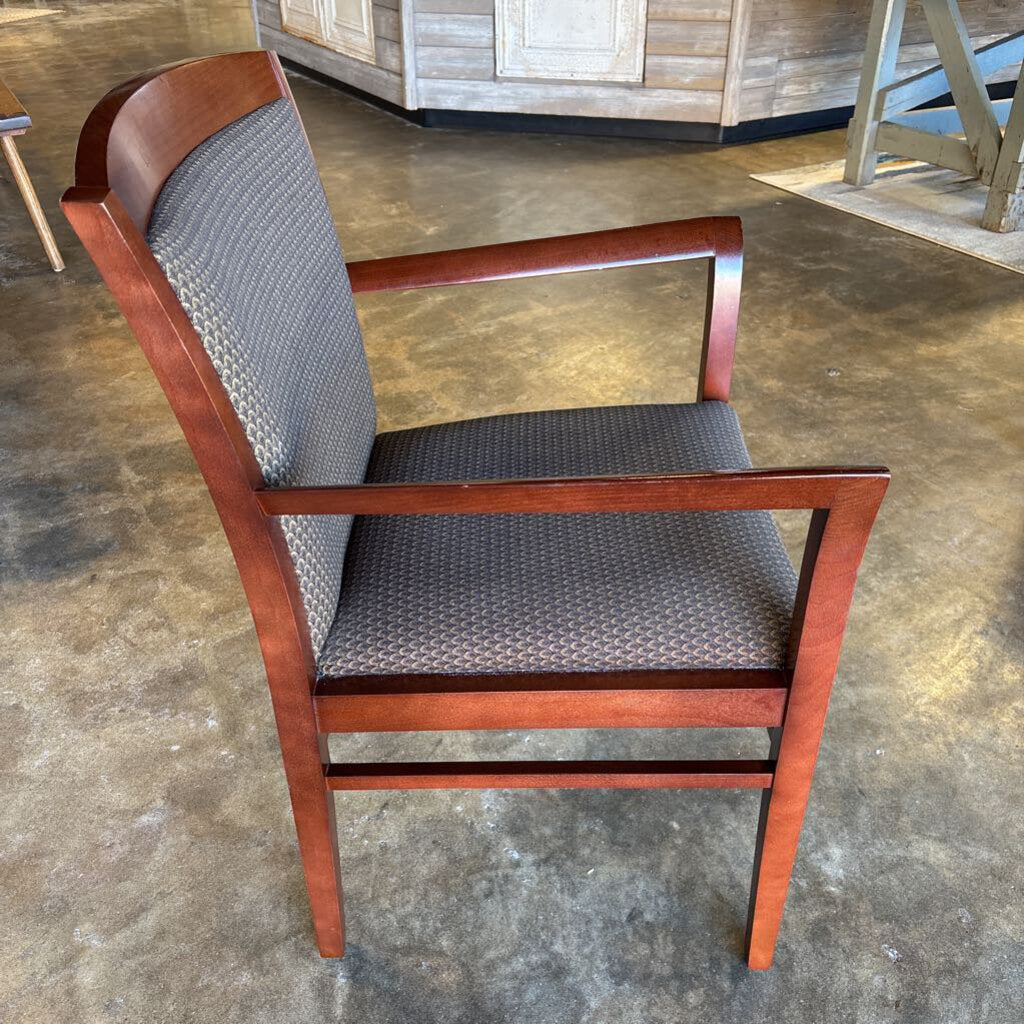 Wood & Upholstered Armchair