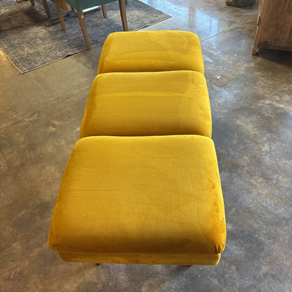 Attached 3 Cushion Ottoman/Bench 52 X 22 X 18