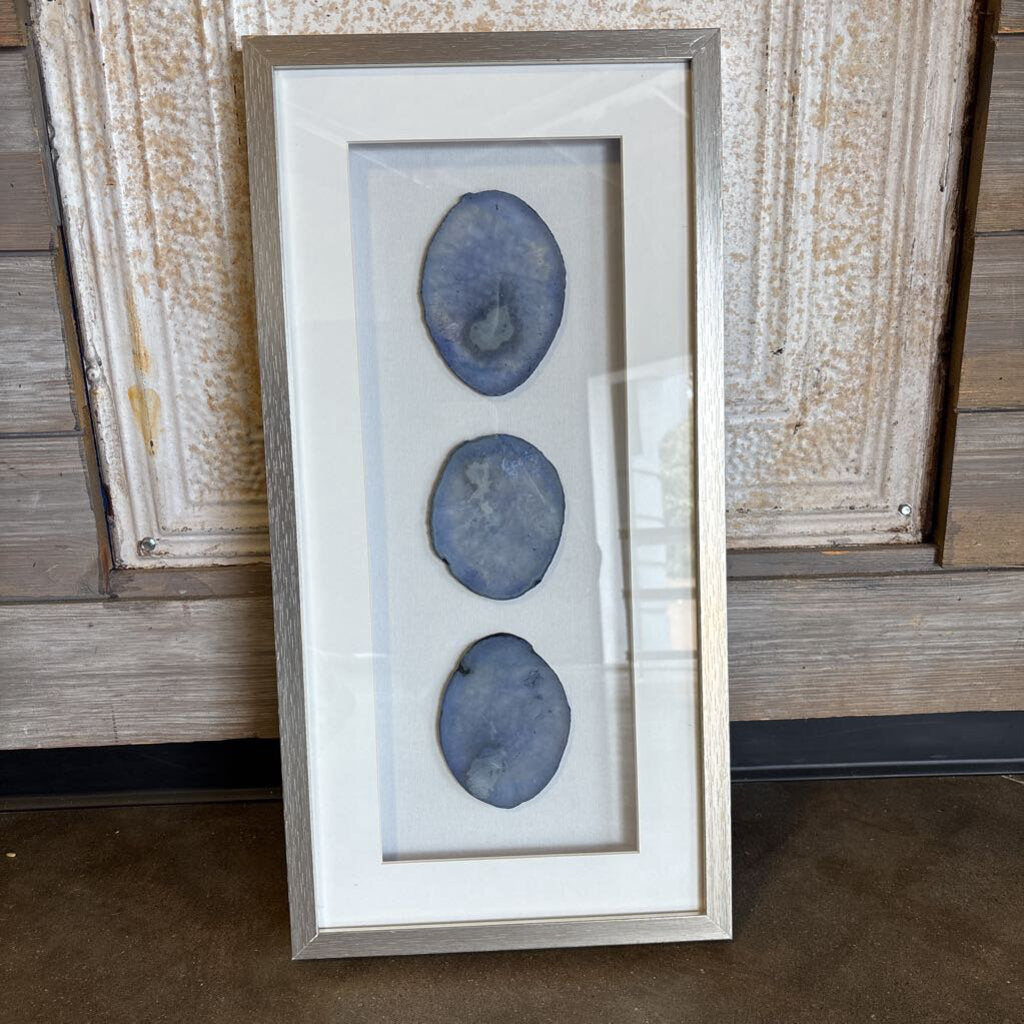 Framed 3 Agate 11.75 X 23.75