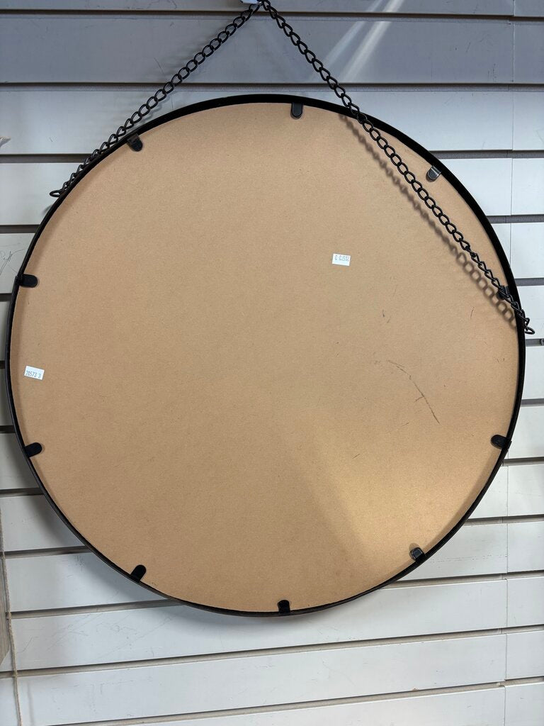 Round Metal Hanging Wall Mirror