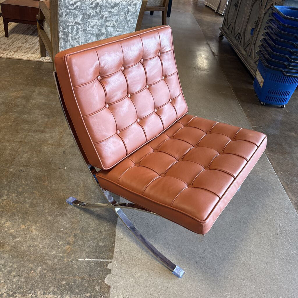 Faux Leather Barcelona Chair