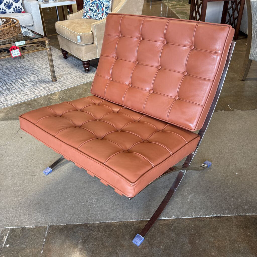 Faux Leather Barcelona Chair