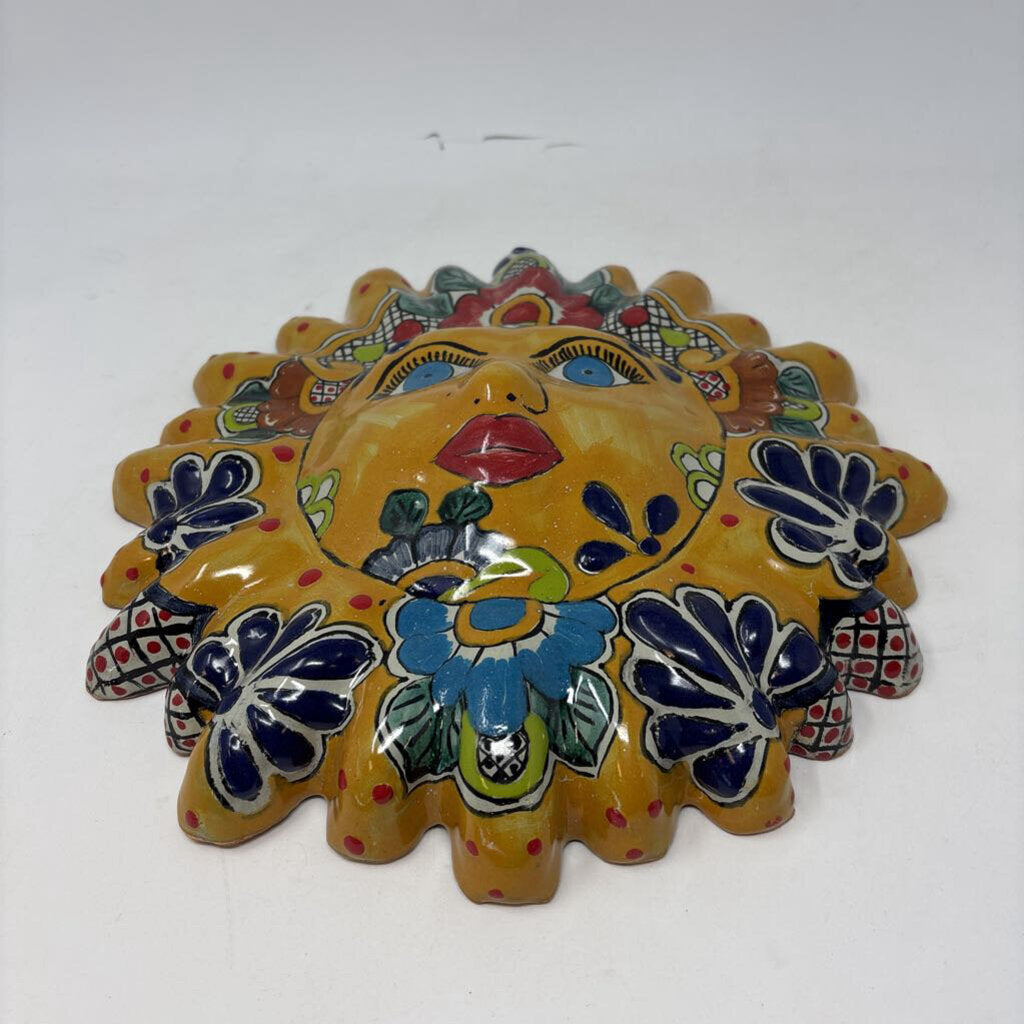 Talavera Hand Painted mexican Sun Face