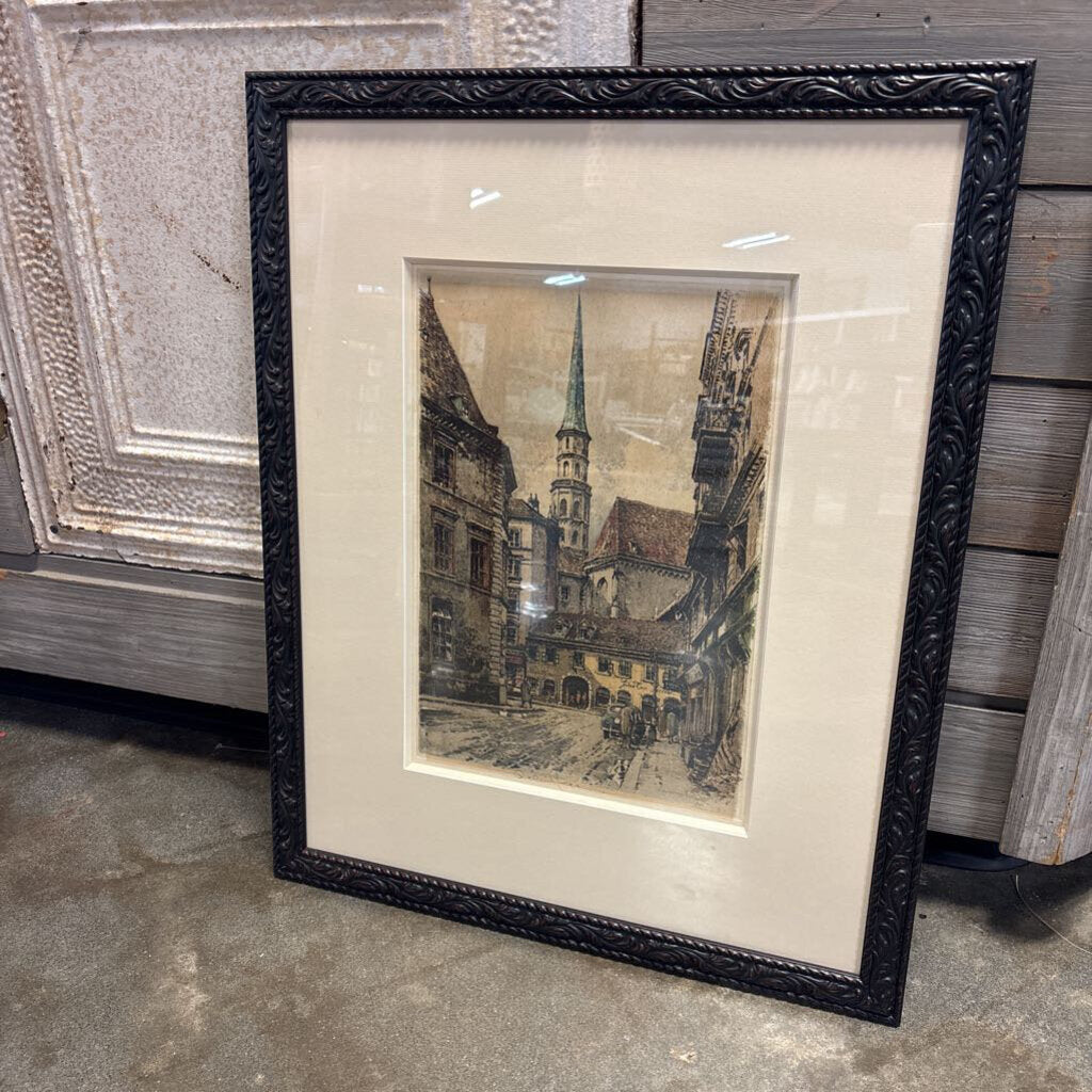 Robert Kasimir Colored Sketch Signed