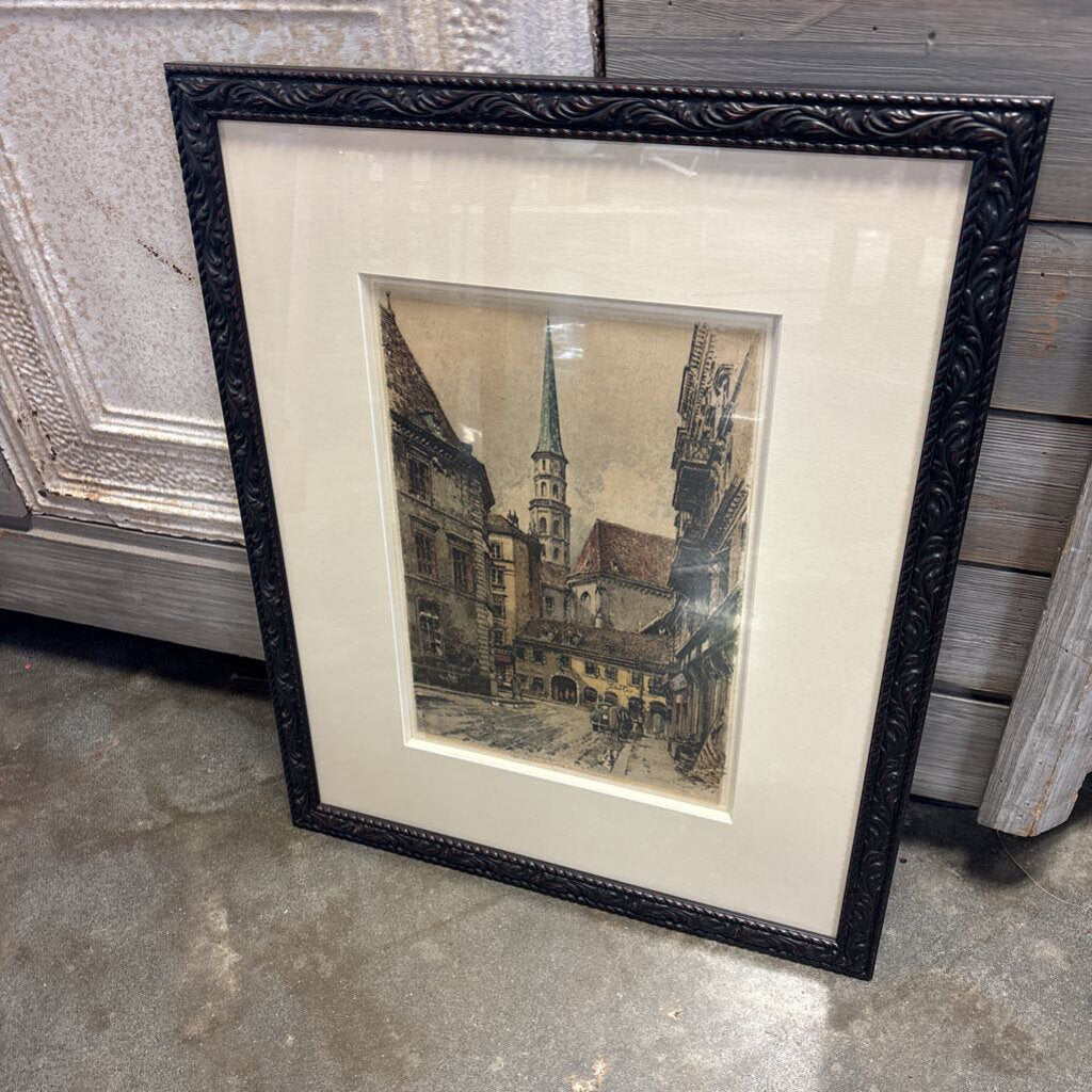 Robert Kasimir Colored Sketch Signed