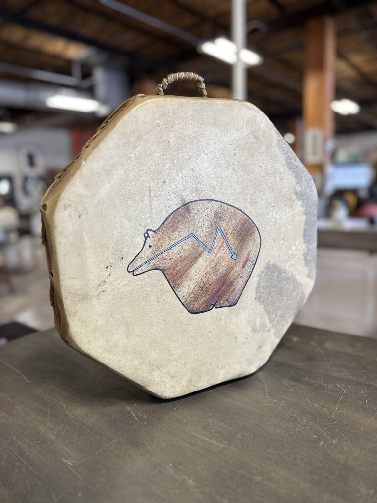 Hide Streached Bear Drum
