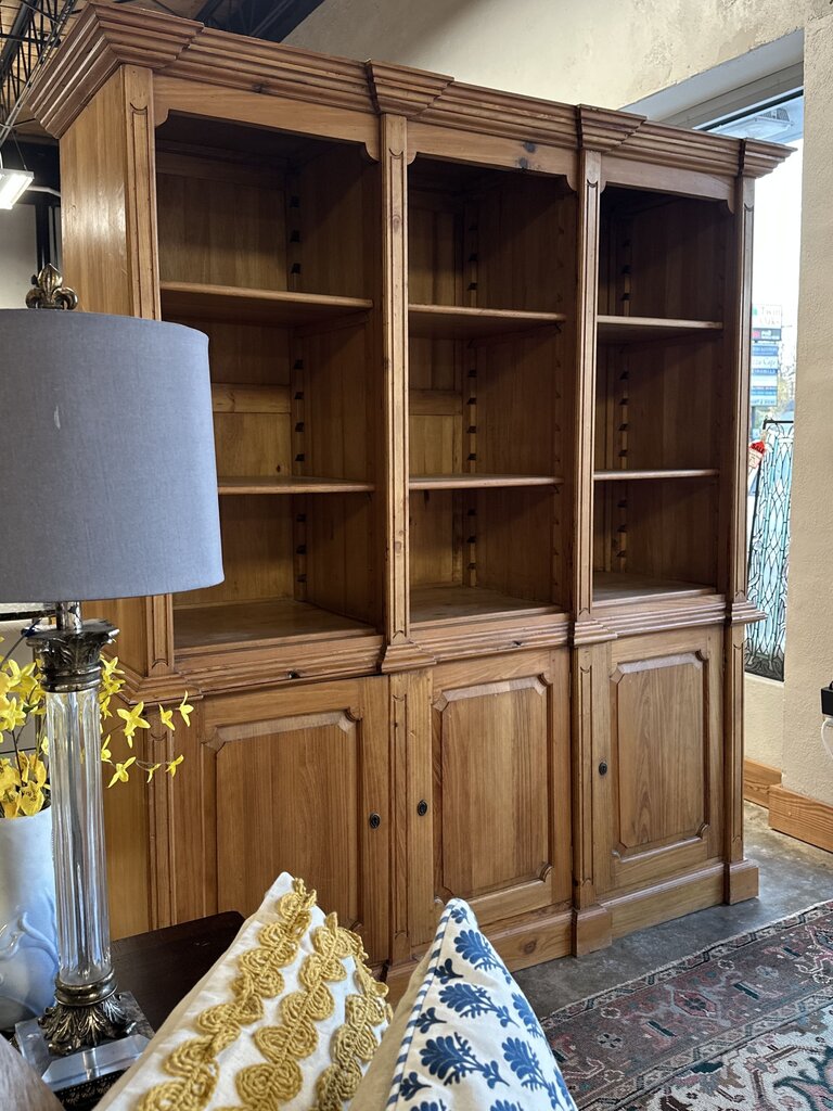 2 Piece Solid Pine Bookcase & Shelves