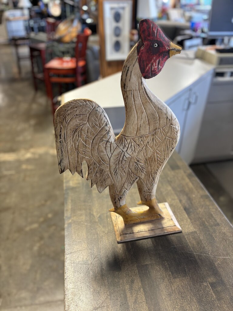 Wooden Rooster 23"H