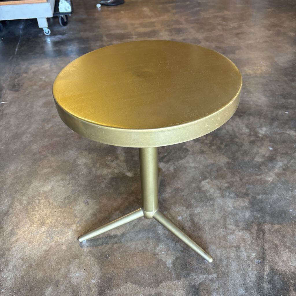 Round Metal Side Table 15.75"R 20"H