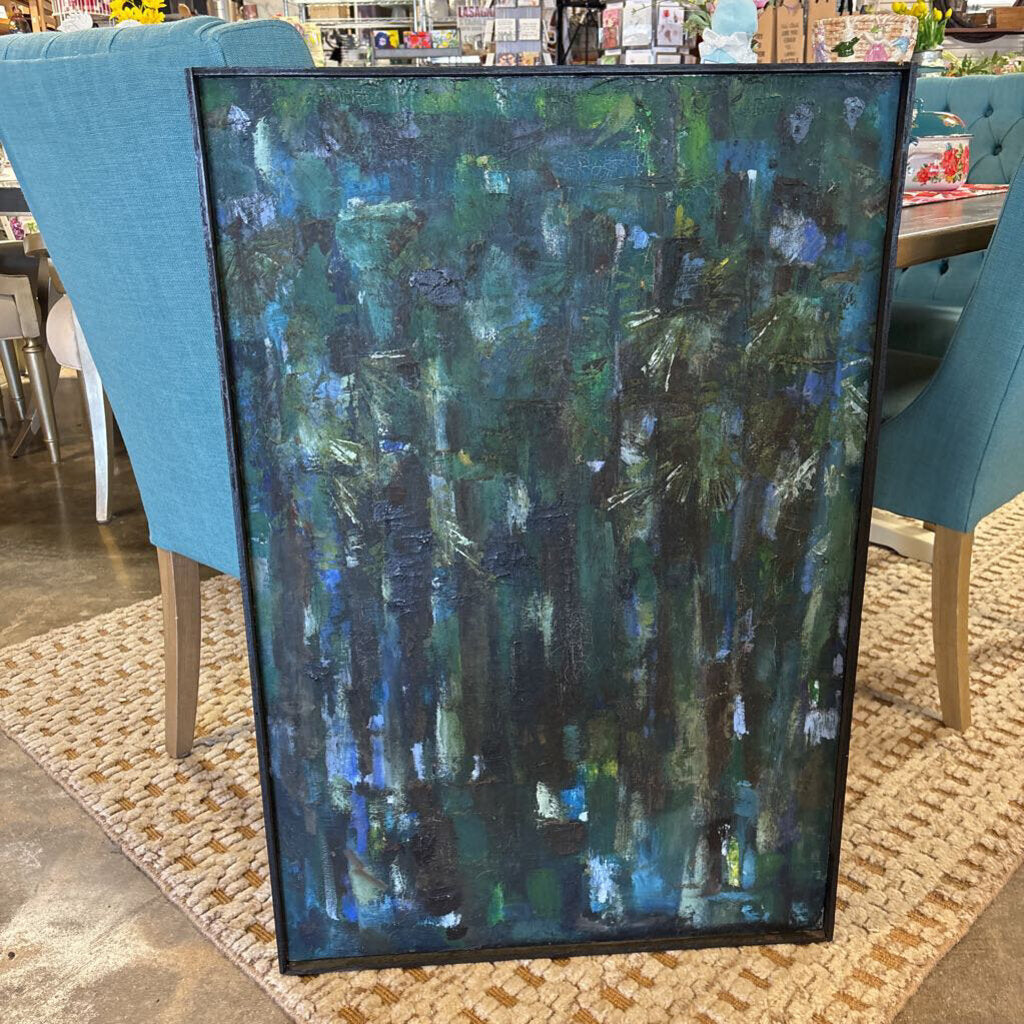 Vintage "Woods" Abstract Art 24.5 X 36.75