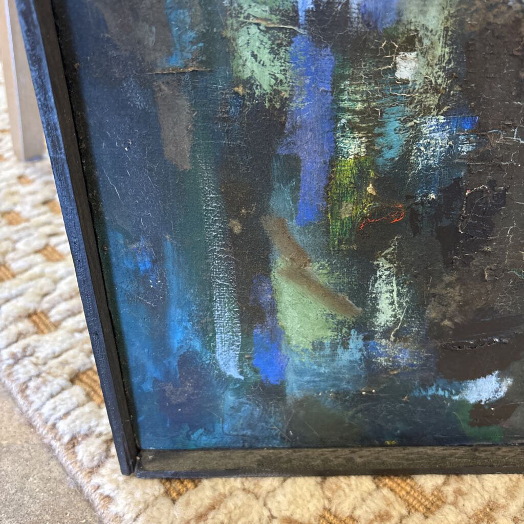 Vintage "Woods" Abstract Art 24.5 X 36.75