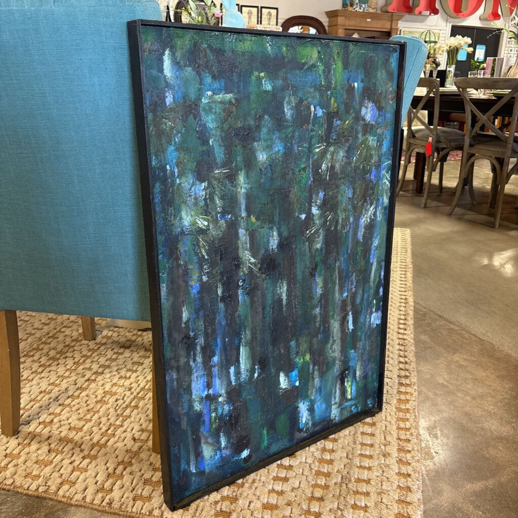 Vintage "Woods" Abstract Art 24.5 X 36.75