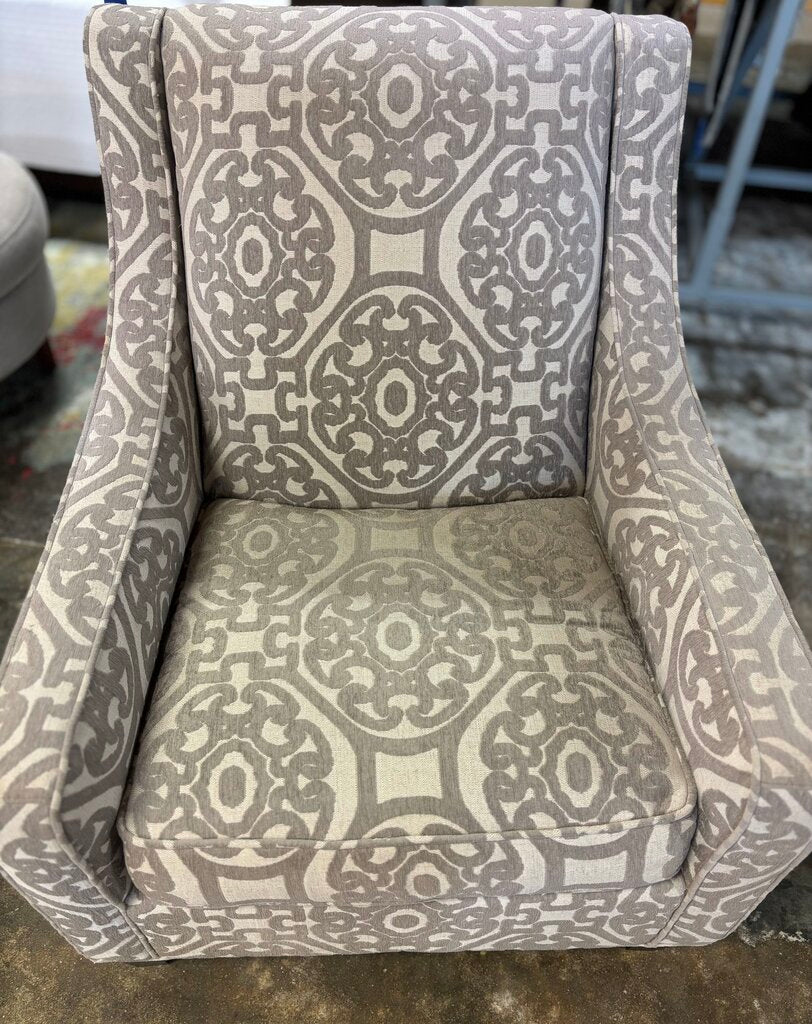 Upholstered Patterned Accent Chair