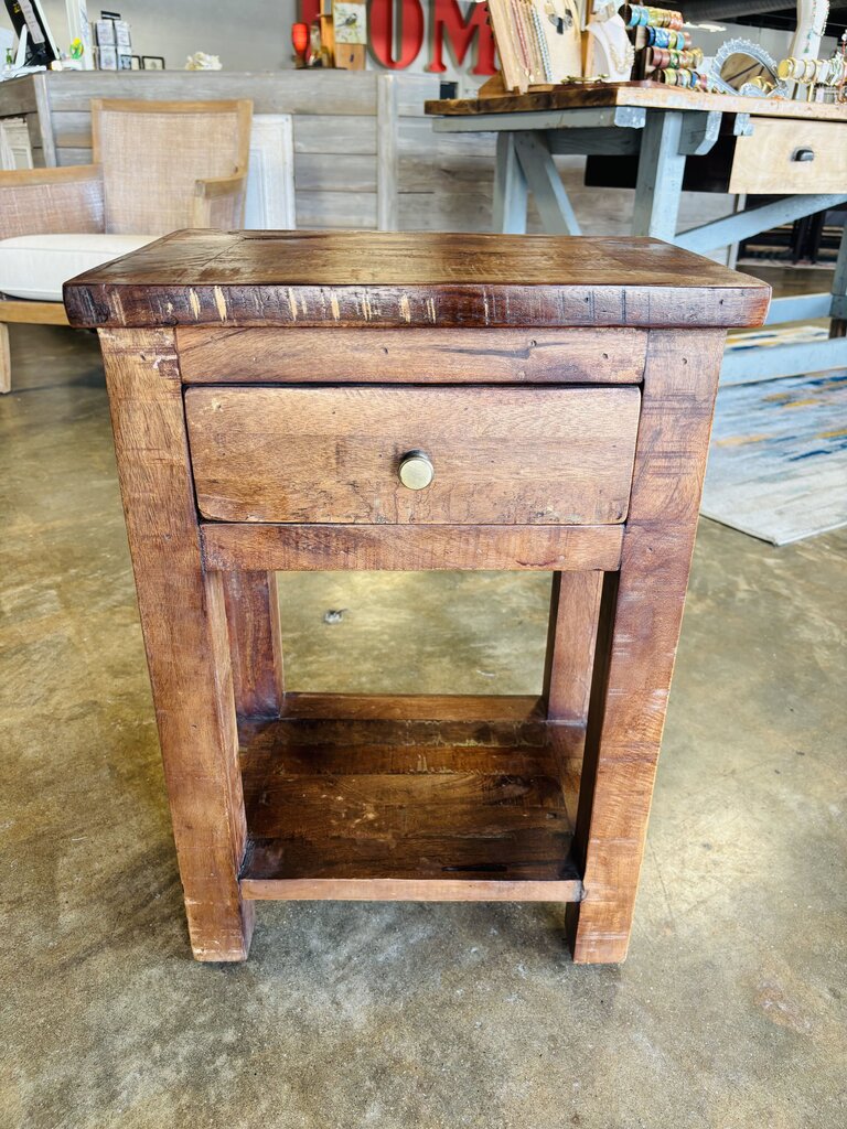 Rustic Wood Accent Table