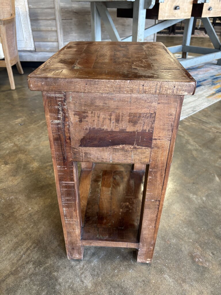 Rustic Wood Accent Table