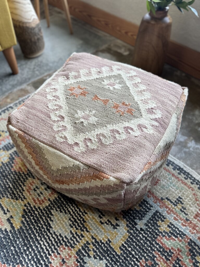 Wool Moroccan Pouf