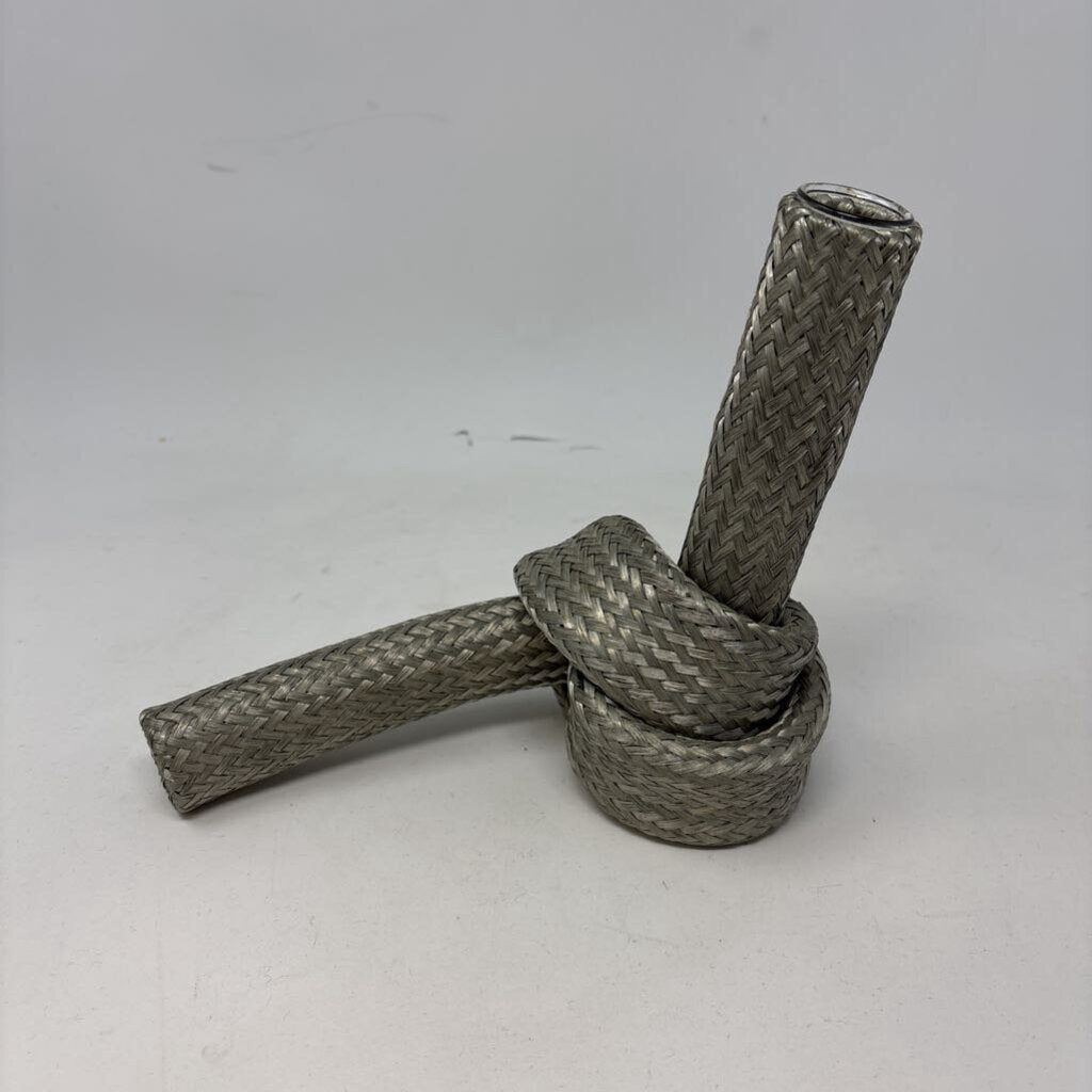 Woven Metal Knot Vase Chester Old Atlanta Artist