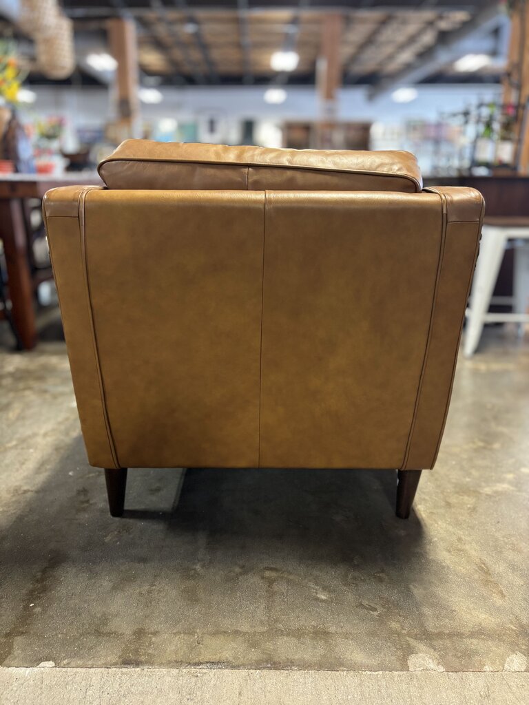 Cognac Leather Club Chair