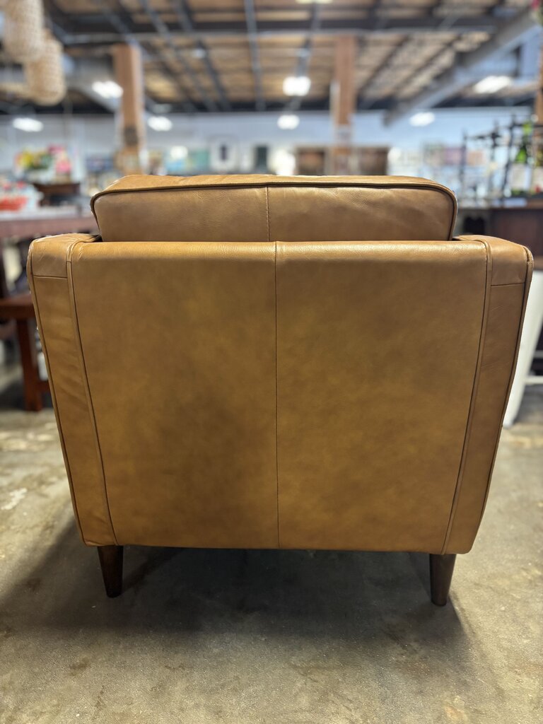 Cognac Leather Club Chair