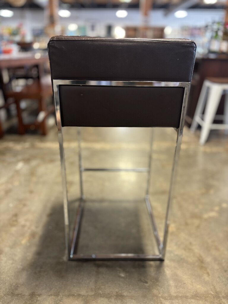 Counter Stool Leather & Metal