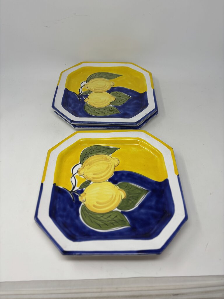Italian Pottery Plates Set 4