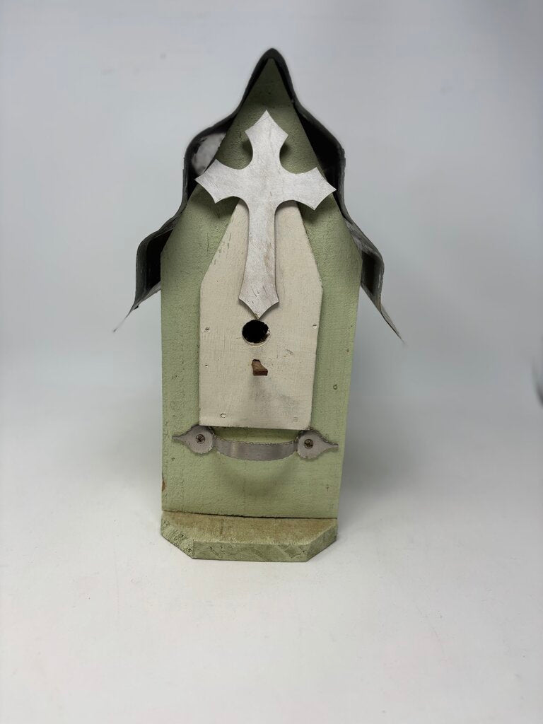 Deco Wood/Metal Birdhouse