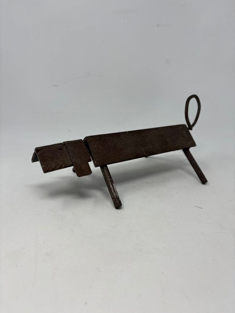 Recycled Metal Dachshund Dog