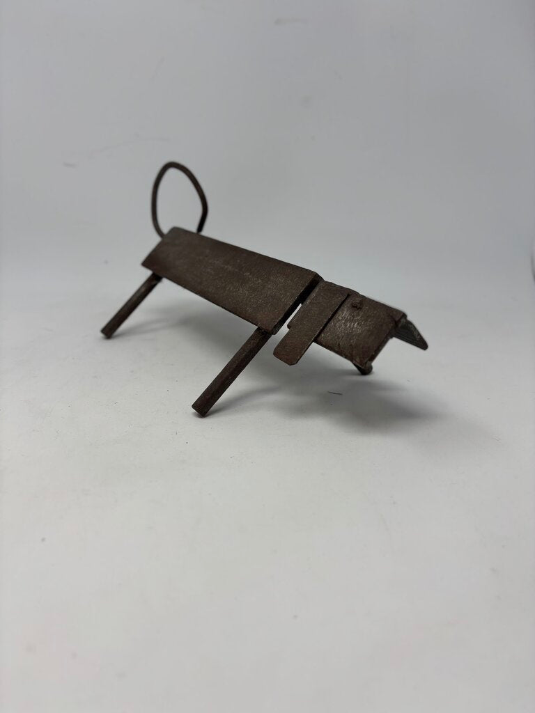 Recycled Metal Dachshund Dog