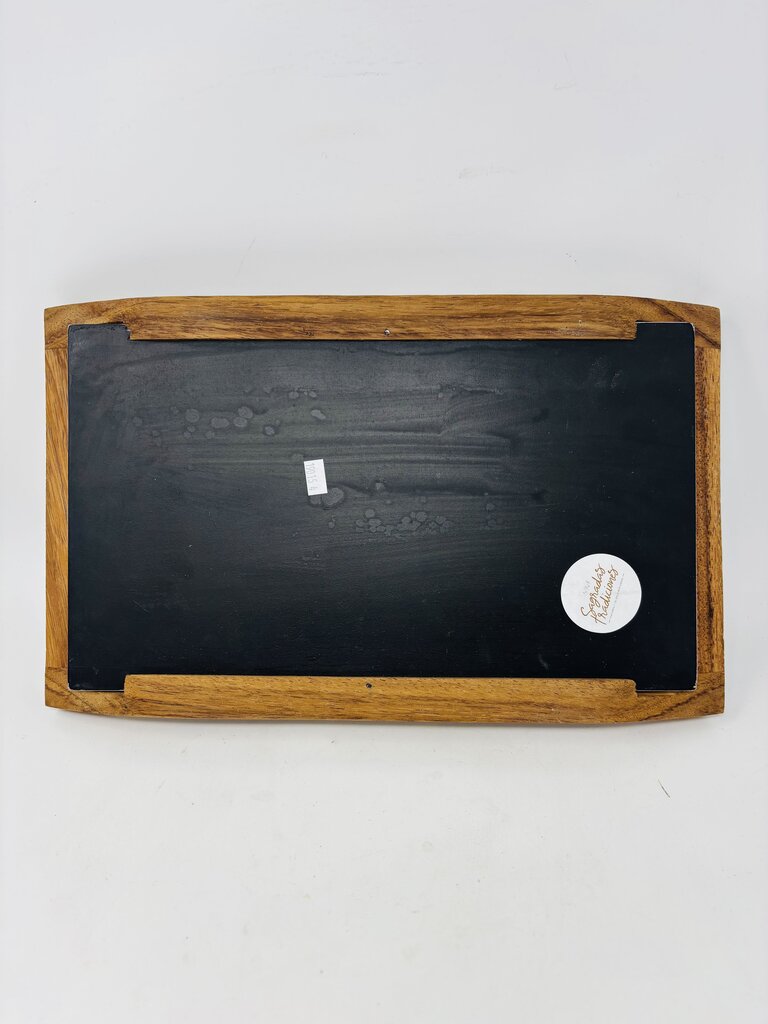 Wood Serving Tray with Cranes