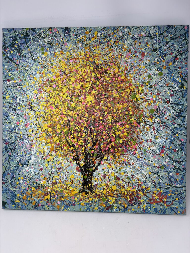 Antoniuk Nadin "Mood Sunshine" Tree Art 20 X 20