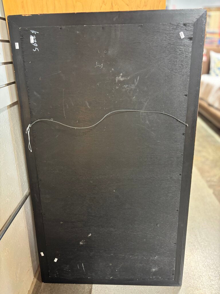 Framed Floral Local Artist Ruth Barrett 27.25 X 47.25