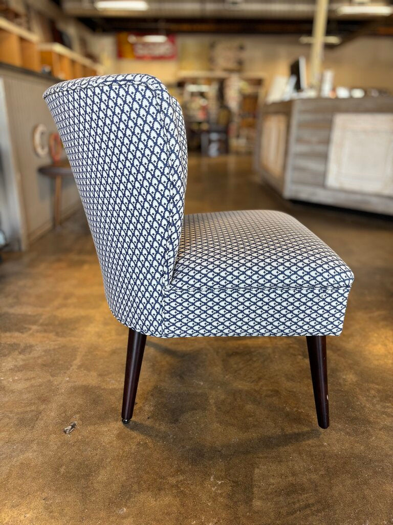 Diamond Design Fabric Accent Chair