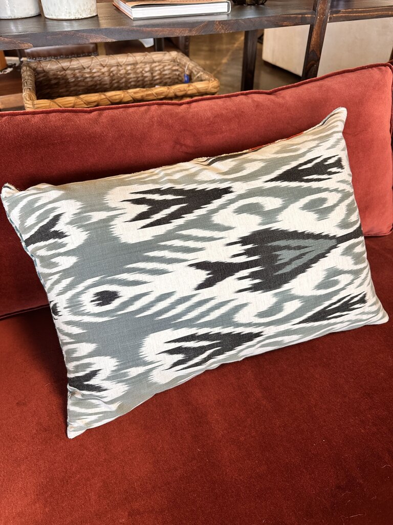 24 x 17 Ikat Reverse Pillow