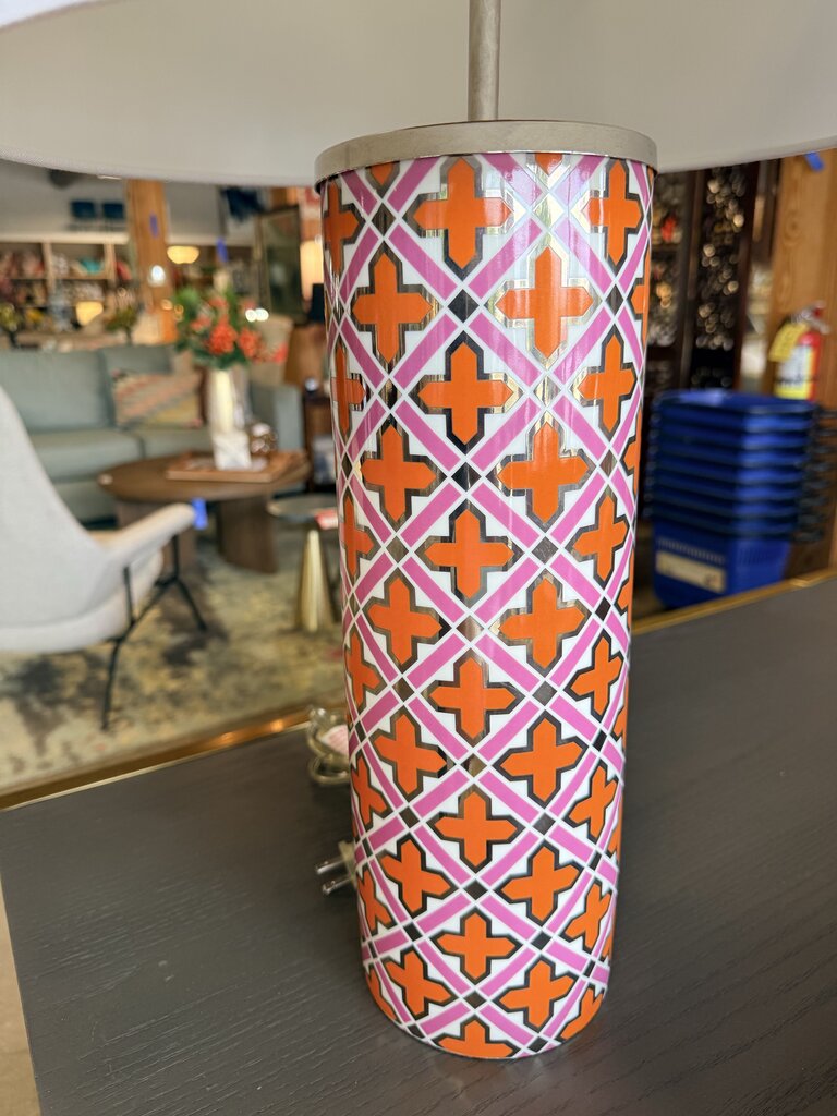 Jonathan Adler Stamped Mosaic Lamp