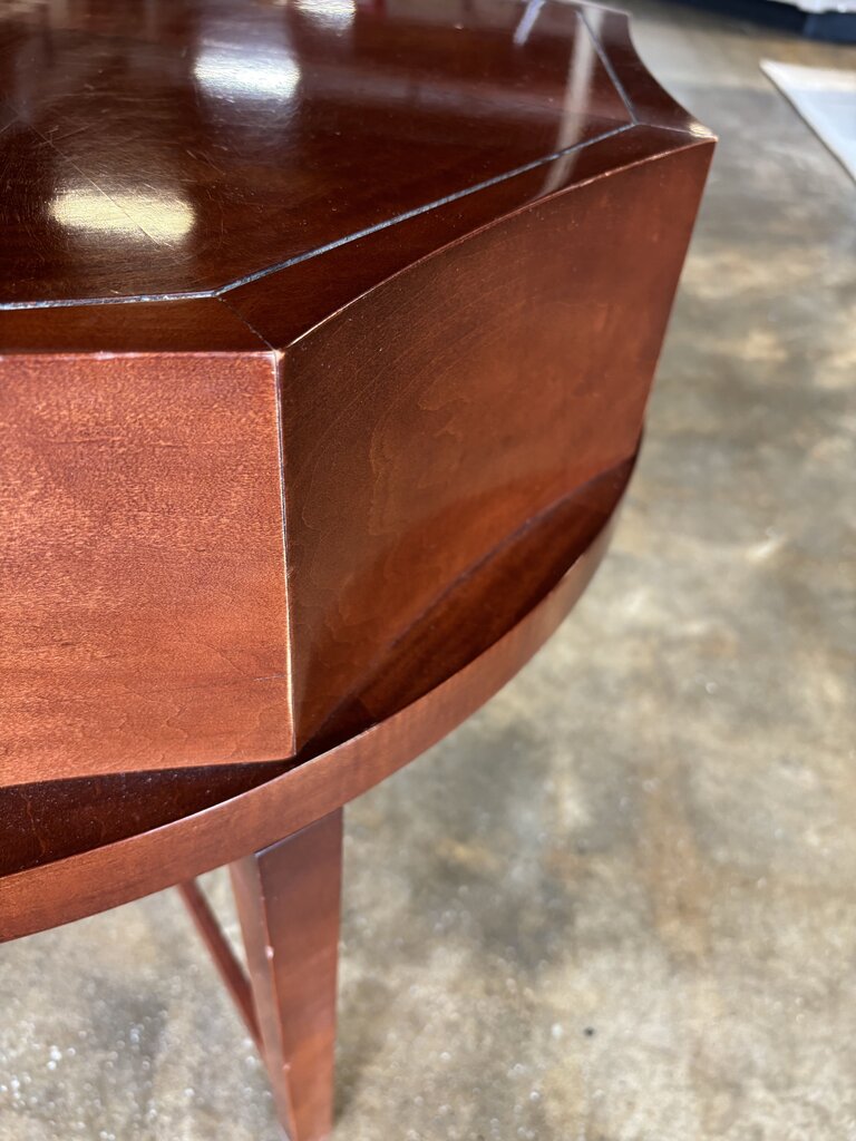 MCM Octagon Single Drawer Accent Table