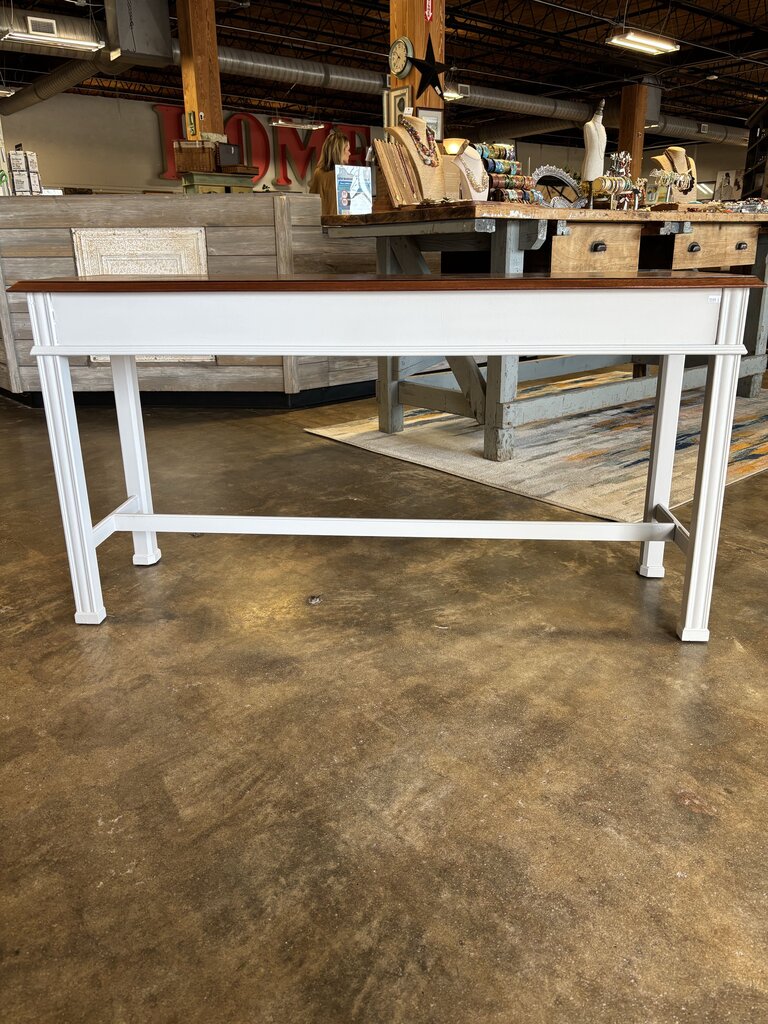 Painted Console with 3 Drawers 52 X 16 X 27.25