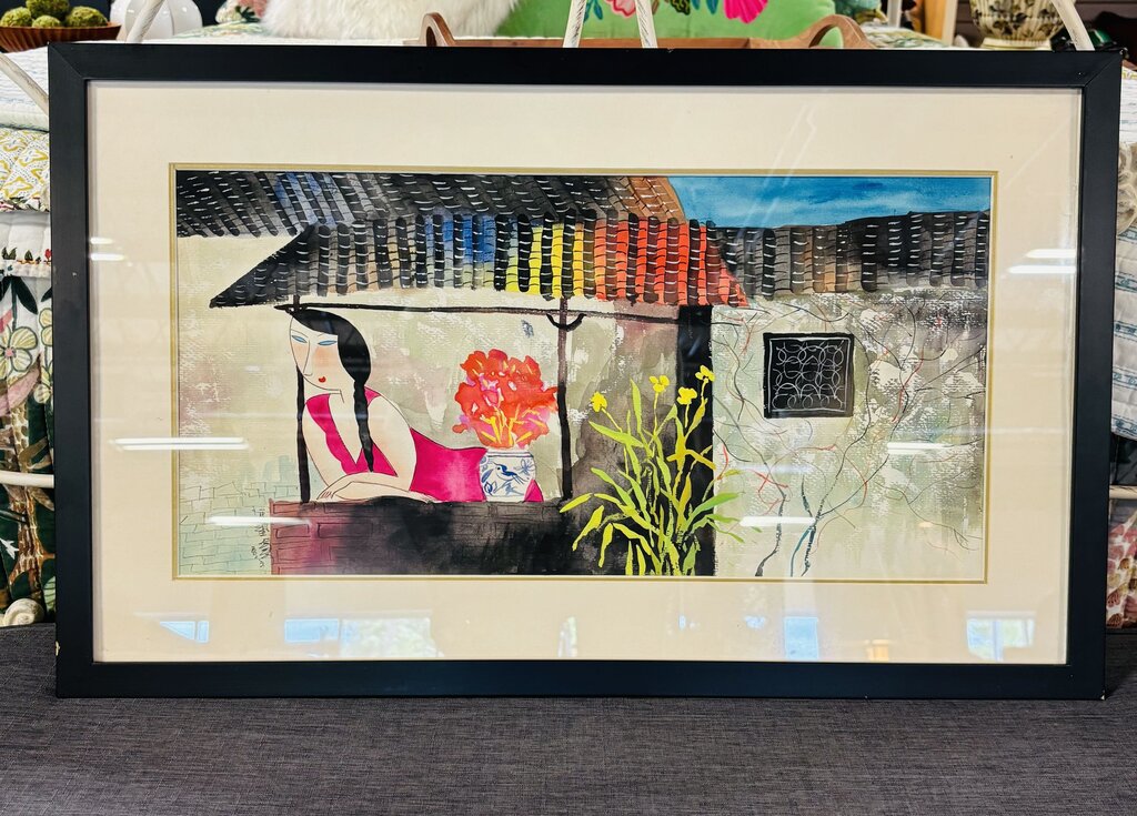 Lady Under Pagoda Signed 26 1684.50