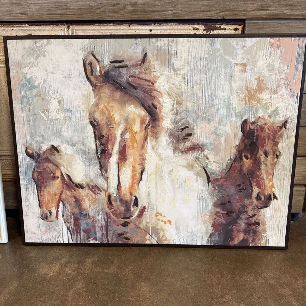 Horse & Foals 41W x 31T Art