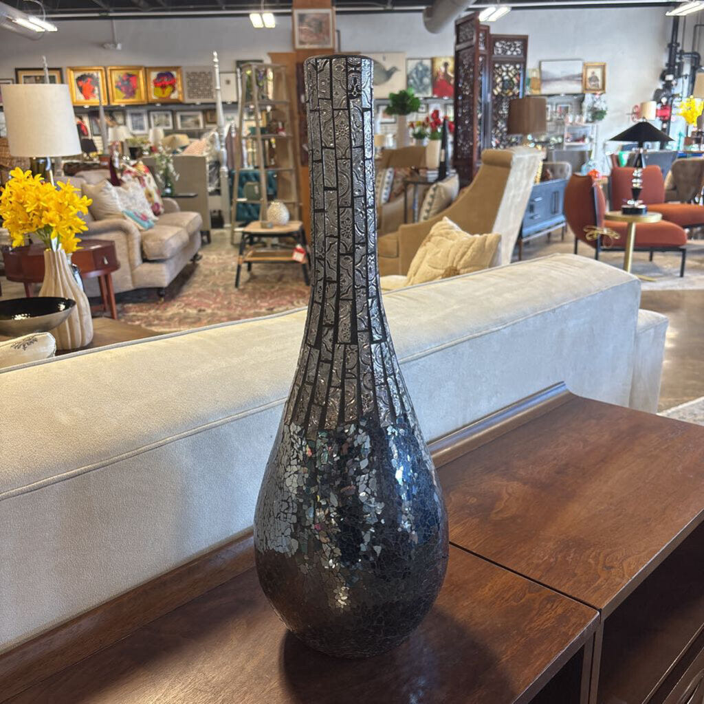 Mirrored Vase 18 Tall
