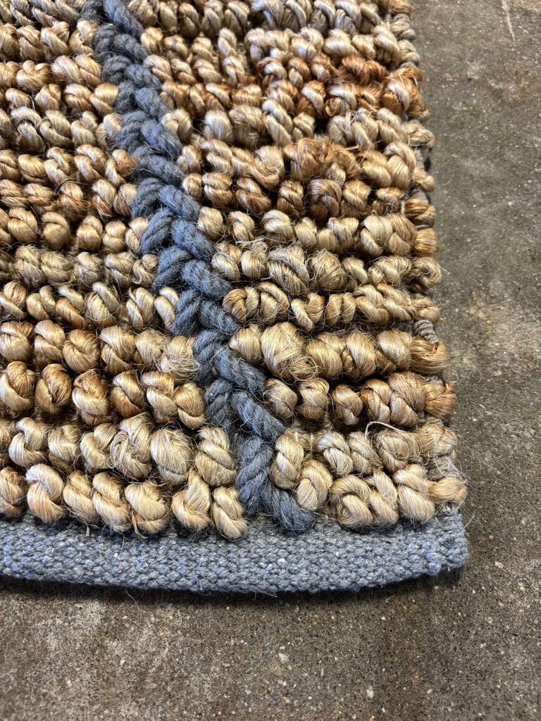 Handmade Hemp Wool Cotton Larson Rug 5 X 8