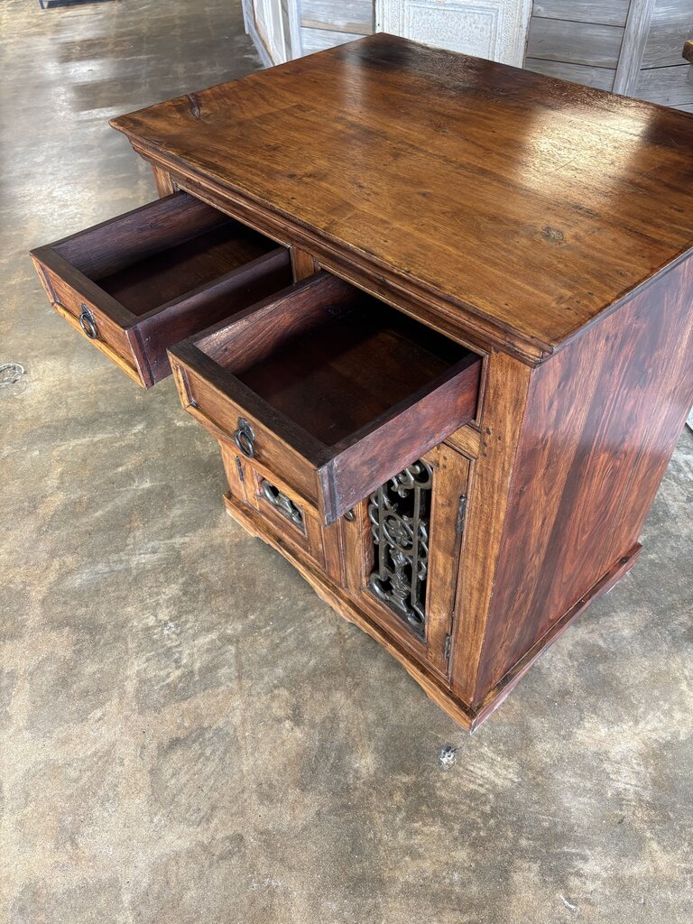 Rustic Wood/Metal Door Buffet 34.5 X 24.25 X 38.25