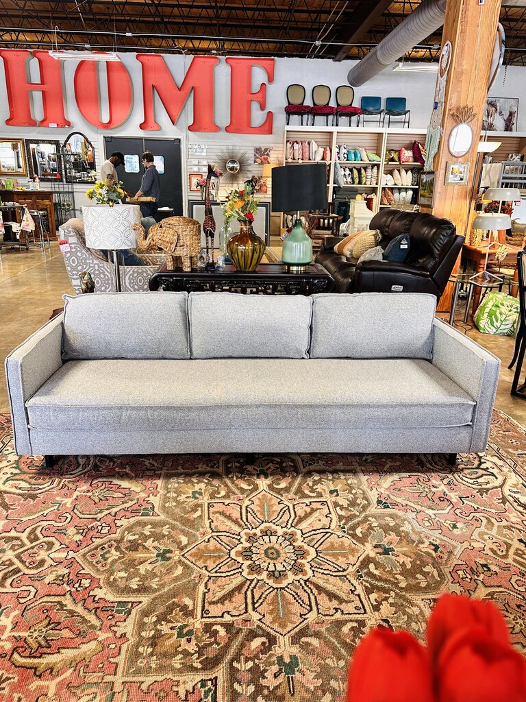 West Elm Light Gray Sofa 88L x 26D x 24T