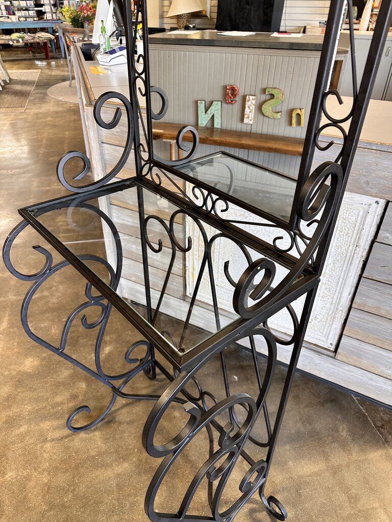 Wrought Iron Hall Tree 24L x 12.5W x 72H
