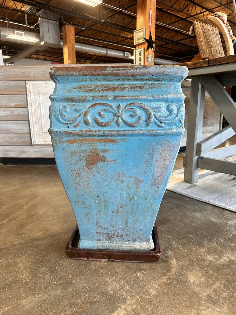Terra Cotta Glaze XL Pot 18 x 18 x 29H