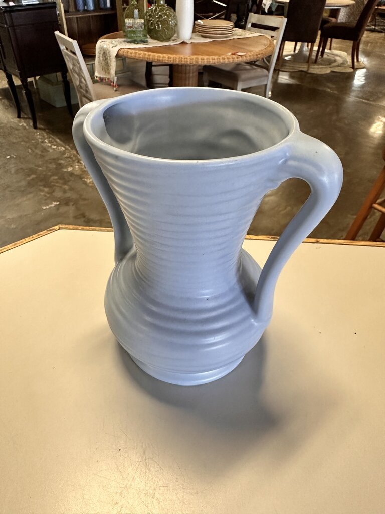 Lilac Handled Ceramic Vase