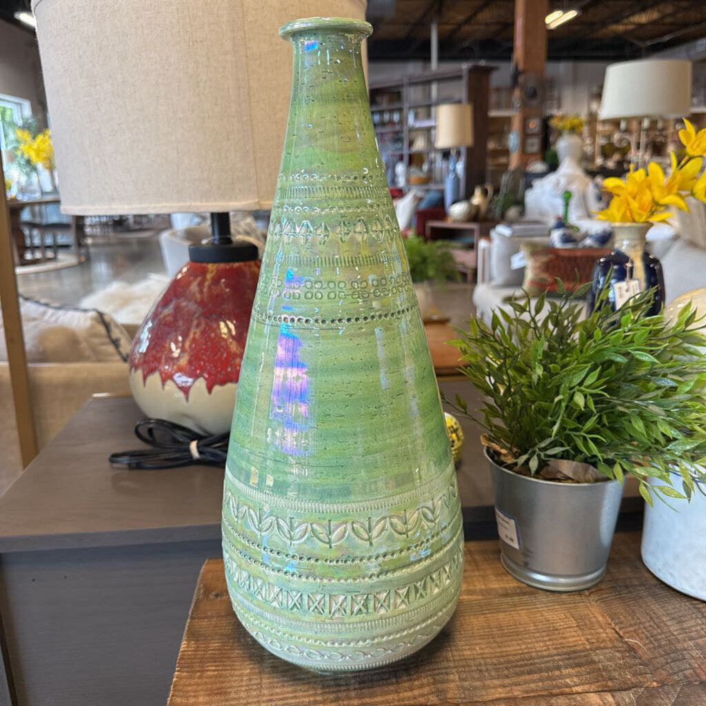 Hallmarked Bitossi Iridescent Vase
