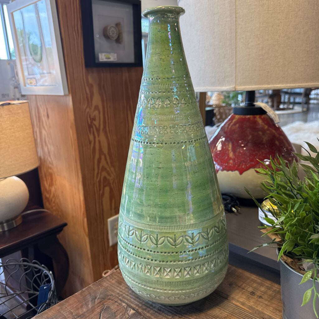 Hallmarked Bitossi Iridescent Vase